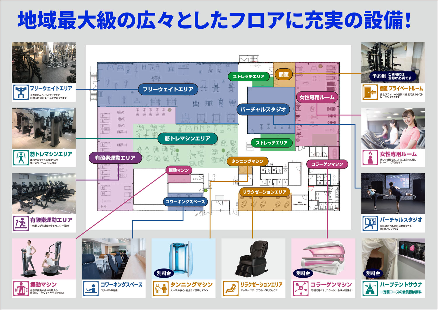 地域最大級のフロア