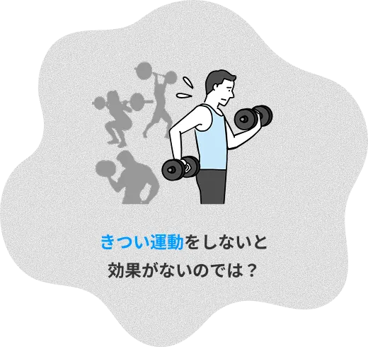 きつい運動をしないと効果がないのでは?